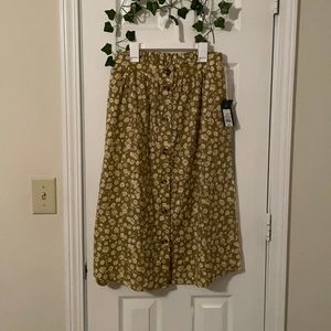 Universal Thread Floral Midi Skirt
